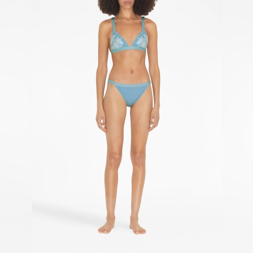 Burberry Equestrian Knight-print bikini set Sz XL NWT